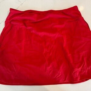 Red Athletic Skort for Women - Comfortable Activewear